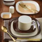 سرویس چینی 8 پارچه صبحانه خوری چینی زرین کارامل