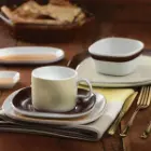سرویس چینی 8 پارچه صبحانه خوری چینی زرین کارامل