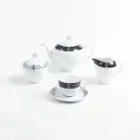 سرویس چینی 17 پارچه چای خوری ایتالیا اف چینی زرین کژال