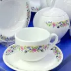 سرویس چینی 102 پارچه کامل ایتالیا اف چینی زرین گل گلستان