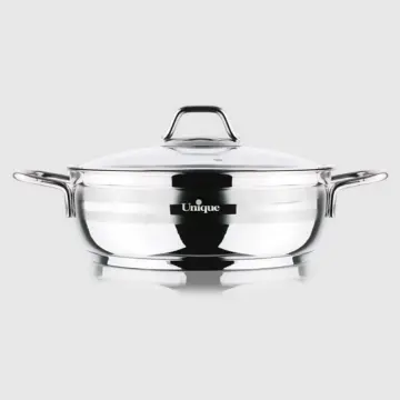 نمایش جزئیات برای نیم قابلمه استیل یونیک سایز 26 UN-9946 نیم قابلمه استیل یونیک سایز 26