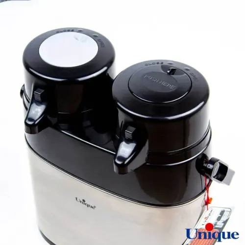 فلاسک دوقلو 1 لیتر استیل شیشه دار یونیک UN-9040