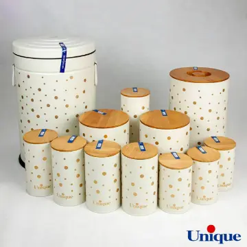 خرید سرویس 12 پارچه آشپزخانه فانتزی یونیک توپی درب بامبو UN-8013