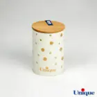 جا ادویه سرویس 12 پارچه آشپزخانه فانتزی یونیک توپی درب بامبو UN-8013