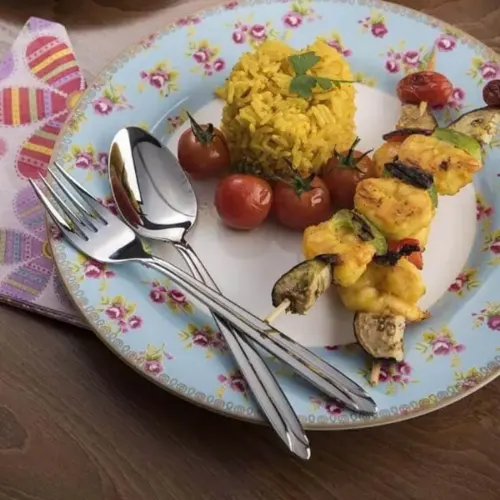 سرویس قاشق چنگال ناب استیل مدل پالرمو