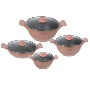 سرویس-قابلمه-گرانیتی-8-پارچه-فورته-Forte-مدل-اسکار-گلبهی