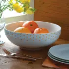 پیاله 25 ایتالیا اف چینی زرین اسپاتی نارنجی