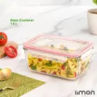 ظرف-شیشه-ای-مستطیل-درب-دار-1.5-لیتر--لیمون