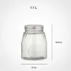 سایز-بانکه-شیشه-ای-1,1-لیتر-درب-فلزی--لیمون