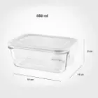 ظرف-شیشه-ای-مستطیل-850-میلی-لیتر-لیمون-ابعاد
