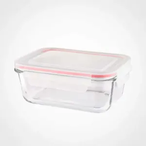 ظرف شیشه ای مستطیل 850 میلی لیتر لیمون 1802