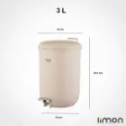 سطل گرد 3 لیتری لیمون