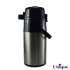 فلاسک دو قلو 1.3+1.3 لیتر استیل شیشه دار UN-9031