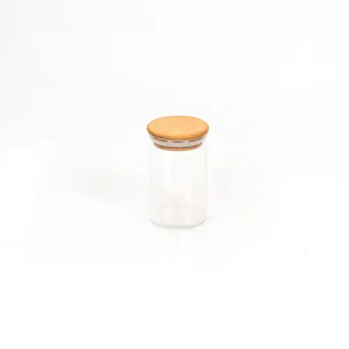 بانکه-ادویه-شیشه-ای-با-درب-چوبی-تریتی-قطر-6-ارتفاع-10-مدل-G-5003
