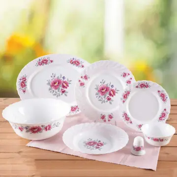 خرید قسطی سرویس غذاخوری رزالین صورتی پارس اپال ۶ نفره