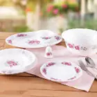 بهترین قیمت سرویس غذاخوری رزالین صورتی پارس اپال ۶ نفره