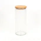 بانکه-ادویه-شیشه-ای-با-درب-چوبی-تریتی-قطر-10-ارتفاع-25-مدل-G-5013