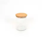 بانکه-ادویه-شیشه-ای-با-درب-چوبی-تریتی-قطر-8-ارتفاع-14-مدل-G-5008
