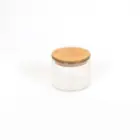بانکه-ادویه-شیشه-ای-با-درب-چوبی-تریتی-قطر-10-ارتفاع-8-مدل-G-5009