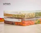 ظرف فریزری چهار خانه بزرگ لیمون