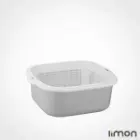 ست آبکش و لگن نسیم 4 لیمون