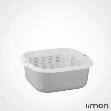 ست آبکش و لگن نسیم 4 لیمون