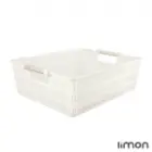 سبد طرح بامبو دسته استیل لیمون سایز 1