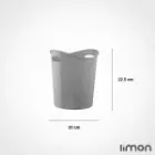 سطل کاغذ شیاردار کوچک لیمون