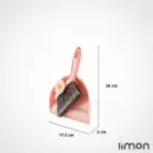 ست فرچه و خاک انداز فانتزی لیمون