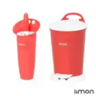 سطل و فرچه دستشویی ساده لیمون