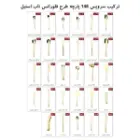 سرویس 148 پارچه ناب استیل مدل فلورانس