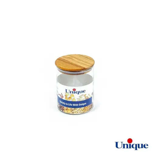 ادویه شیشه ای درب چوبی 600 یونیک UN-1276