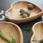 شکلات خوری چوبی طرح قلب ضخیم نارون کوچک R 3119