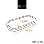 شکلات خوری چوبی بدون دسته ضخیم نارون کوچک R 3114
