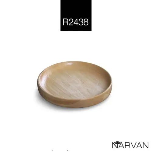 نعلبکی چوبی لبه دار نارون R 2438
