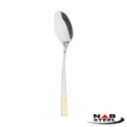 سرویس 128 پارچه ناب استیل مدل فلورانس با جعبه کادویی (دور طلایی)