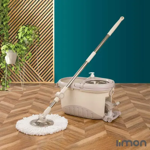 سطل و تی چرخشی پدالی لیمون