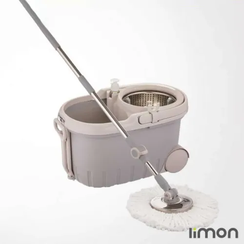 سطل و تی چرخشی لیمون طوسی