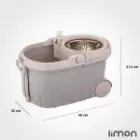 سطل و تی چرخشی لیمون