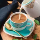 لایف استایل سرویس چینی والندورفر Wallendorfer کواترو طرح آرمیتاژ فیروزه ای 12 نفره