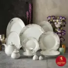 سرویس چینی زرین شهرزاد طرح کلودیا پلاتینی مناسب برای مصارف خانگی