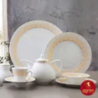 چای خوری سرویس دکور شده چینی زرین شهرزاد طرح میراندا 12 نفره