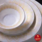 نمای نزدیک سرویس چینی زرین شهرزاد طرح میراندا