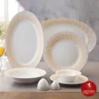 سایز دیس پلو سرویس چینی زرین شهرزاد طرح میراندا 35 پارچه