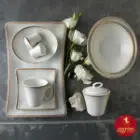 اقلام سرویس 97 پارچه چینی زرین وینچی طرح ریوا طلایی