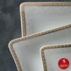 جزئیات سرویس چینی زرین وینچی طرح ریوا طلایی 6 نفره