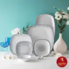 سرویس چینی زرین کواترو طرح ادلین طوسی 6 نفره