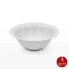 3 سوپ خوری چینی زرین ایتالیا اف سفید 1850 سی سی با شیار ملاقه