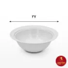 سایز سوپ خوری چینی زرین ایتالیا اف سفید 1850 سی سی با شیار ملاقه