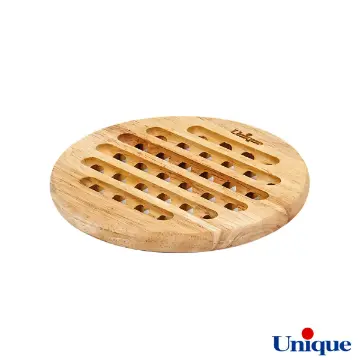 زیر قابلمه چوبی گرد با لبه منحنی یونیک UN-3475